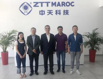 全國政協(xié)常委林毅夫視察中天摩洛哥工廠，擘畫中非通信建設(shè)合作新藍(lán)圖